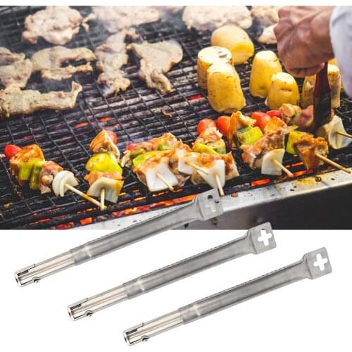 4PCS Universal Stainless Steel Pipe Tube Burners BBQ Grill Tube Burners BBQ Gas Grill Parts Replacement For Lowes Model Grills