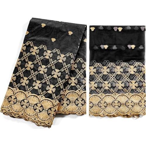 Bazin Riche Fabrics 2021 Nouveau Femme Dubai Wedding Party Materials Luxury Designer African Ankara Cotton Textile 5+2 yards/lot