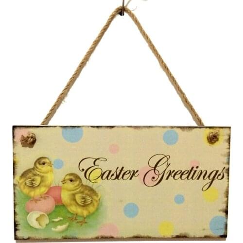 Wooden Easter Chicks Listing Wooden Hanging Board Commemorating the Resurrection of Jesus Home Chicks for Diy Decoration