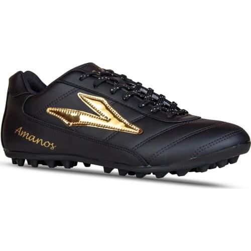 LIG AMANOS PU TURF FOOTBALL SHOES BLACK/GOLD
