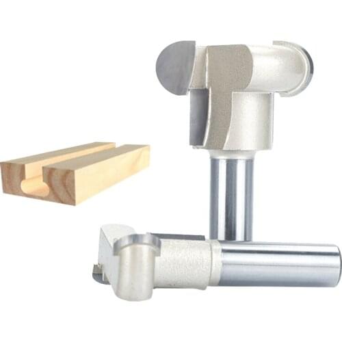 HUHAO 1pcs 1/2" Shank T type Hinge Bit Tungsten Carbide Woodworking Tools Professional Grade router bits for wood endmill cutter