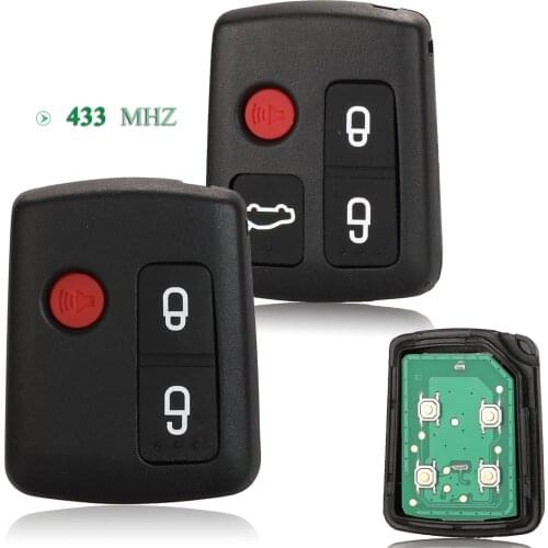 Bilchave 3/4 Buttons 433Mhz Smart Car Key Fob For Ford BA BF Falcon SX SY Territory XR6 XR8 FPV Remote Key Replacement