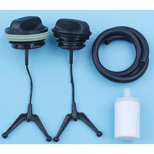Oil Fuel Gas Tank Cap Filter Line Kit For Husqvarna 346 345 340 350 351 353 Chainsaw Replacement Spare Part 531300354