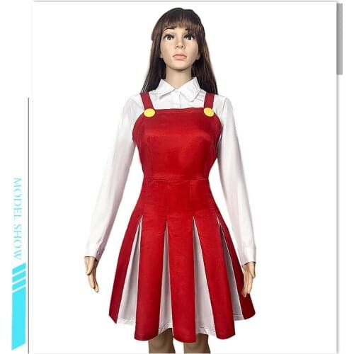 My Hero Academia Season 4 Eri Cosplay Costume Red Dress Halloween Carnival Costumes
