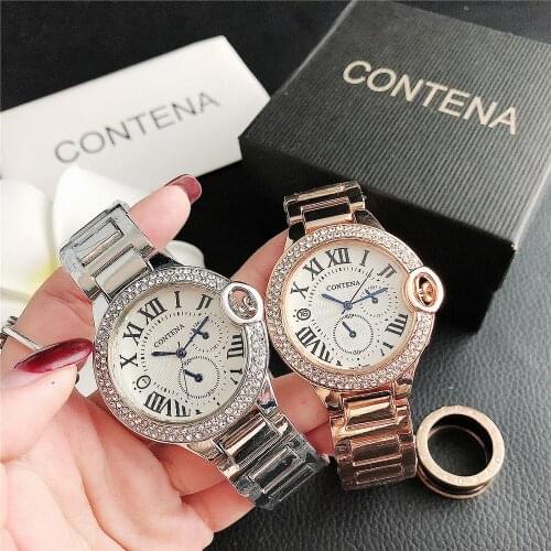 Quartz Calendar Stylish Casual Alloy Ladies Fashion Watch
