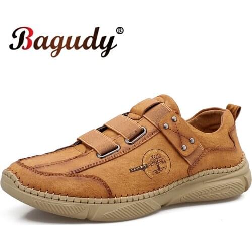 Fashion Men Leather Casual Shoes High Quality Leather BreathableMens Shoes Outdoor Men Loafers Soft Comfortable Driving Shoes