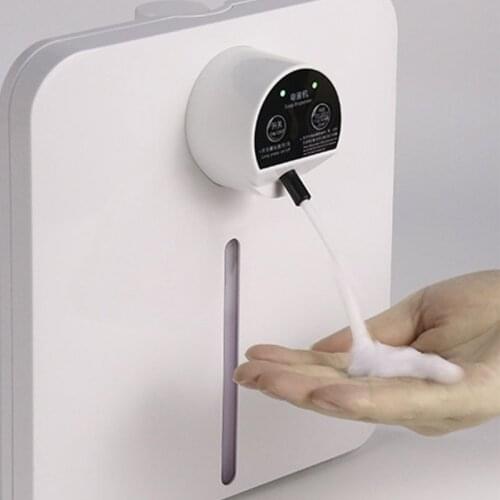 Wall-Mounted Automatic Induction Soap Dispenser Hand Sanitizer Box Sensor 1300ML Large Capacity for Home Bathroom
