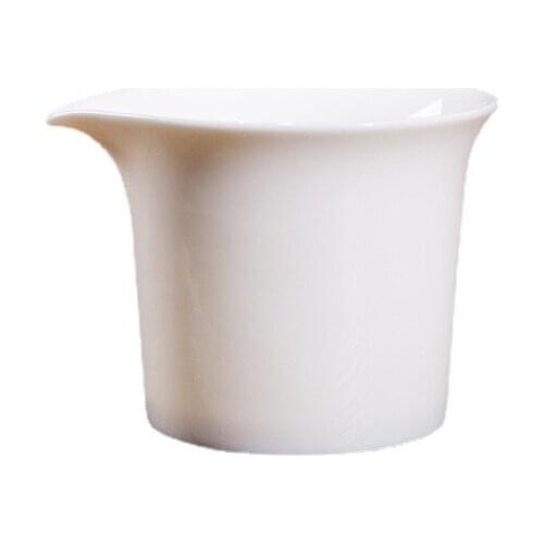 Jade Porcelain Pitcher Dehua Ceramic Whiteware Ceramic Male To Cup Tea Pot Hand-Made Heat-Resistant Tea Pitcher Tea Set Siteel