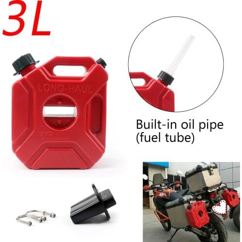 Artudatech 3L/5L Portable Jerry Can Gas Plastic Fuel Tank Petrol ATV UTV Motorcycle/Car Gokart Cans Gas Diesel Fuel Tank