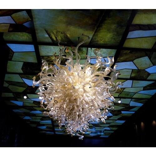 Handmade Blown Ceiling Lights Murano Glass Chandelier Luxury Home Decorative Lamp LED E14 Modern Art Lighting 32 Inches