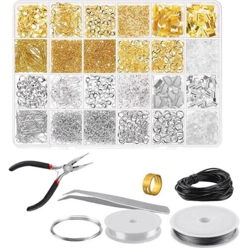 Jewelry Making Supplies, Jewelry Repair Tools with Accessories Jewelry Pliers Findings and Beading Wires for Beginners