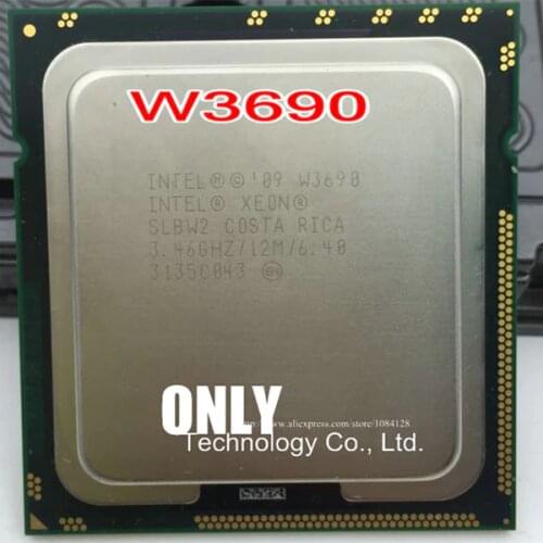 Free shipping INTEL Processor W3690(12M Cache,3.46 GHz),Six-Core LGA1366 Xeon W3690 CPU, Xeon W3690 server,Desktop CPU 130W