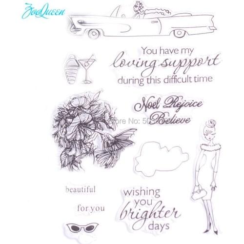 Loving Date Support transparent clear stamps for DIY Scrapbooking/Card Making/Sewing Fabric Cloth/Stamp set stationery Supply