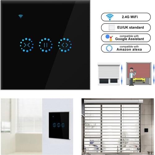 Smart Home WiFi Electrical touch smart Blinds curtain switch Ewelink APP Voice Control by Alexa Echo google home Blinds Motor
