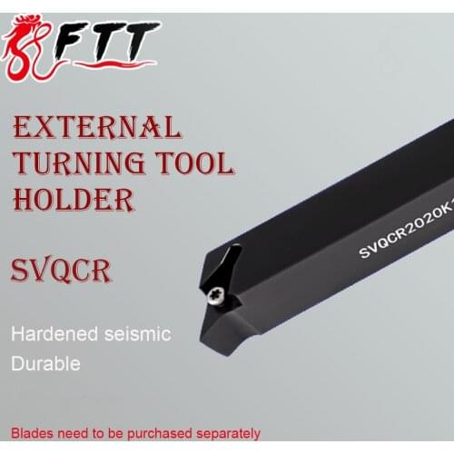 SVQCR1616H16 SVQCR2020K16 SVQCR2525M16 External Turning Tool Holder CNC Lathe Accessories For VCMT Carbide Inserts