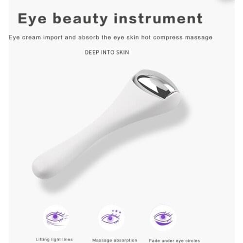 Women Mini Ice Roller Metal Eye Cream Applicator Cool Relieve Puffiness Facial Roller Massager Instrument Reduce Wrinkle Lifting