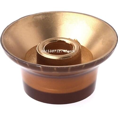 77JE 1pc Knob Button Bell Shape Guitar Tone Volume Control For LP Guitar Parts Coffee Golden