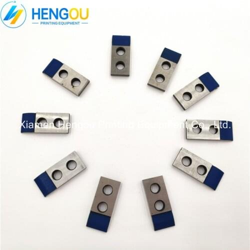 10 Pieces Blue Rubber Tip Hengoucn SM52 gripper Printing Parts PU M2.583.637 SM74 gripper 35x15x4.7mm