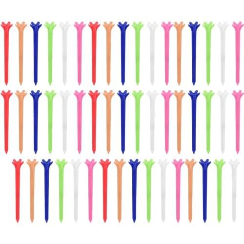 70mm Plastic Durable Golf Tees Zero Drag Golf Ball Holder With Five Claws Prong For Sports Training Tool Accessory Golf Nails