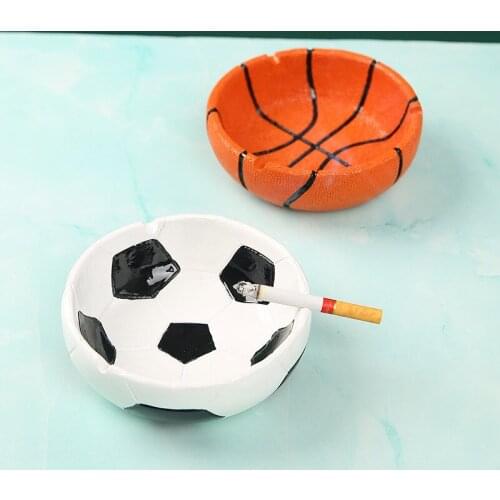 Basketball Ashtray Wind Individualized Bar Home Office Large European Football Anti-Fly Cigarette Ash Holder Boyfriend Gifts