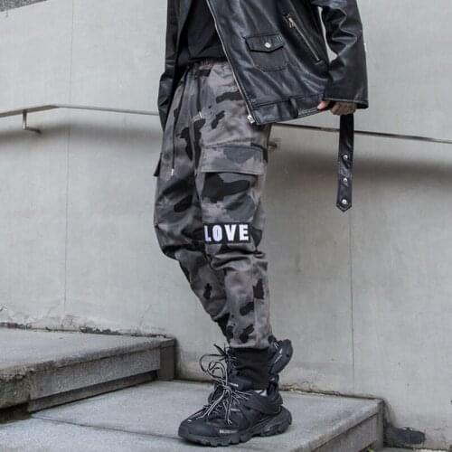 Hip Hop Pants Men Slim Fit Joggers Camouflage Streetwear Harem Pants Clothes Ankle Length Trousers Novel Spring