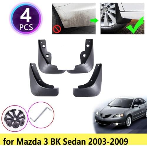 For Mazda 3 BK Sedan Saloon 2004 2005 2006 2007 2008 2009 Mudguards Mudflap Fender Front Mud Flaps Splash Guards Car Accessories