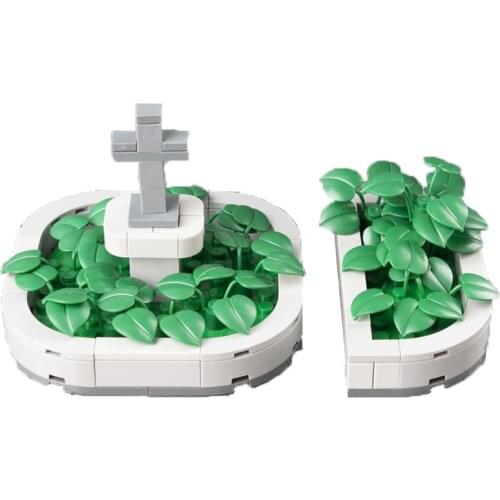 City Parts Building Blocks Park Street Garden Parterre Plant Imitating Flower Architecture Building Blocks Assemble Bricks Toys