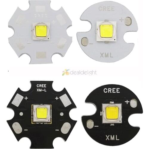 CREE XML2 T6 High Power LED Emitter XM-L2 Cool White Neutral White Warm White on 12mm 14mm 16mm 20mm Black / White / Copper PCB
