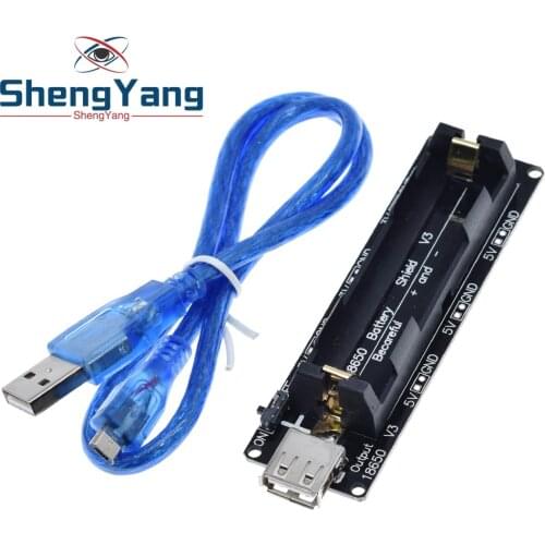 ESP32 ESP32S For Wemos For Raspberry Pi 18650 Battery Charge Shield Board V3 Micro USB Port Type-A USB 0.5A For Arduino Charge