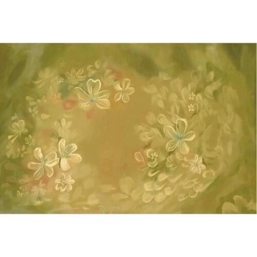 Plants Backdrop Green and Yellow Flowers Photography Background Celebration Photo Booth Studio Decor