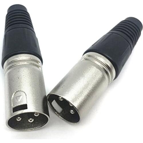 Hot sale 1pc Male & Female 3-Pin 4-Pin 5-Pin XLR Microphone Audio Cable Plug Connectors Cable Terminals