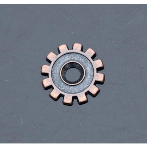 KB803) 10pc 3/4" (2.0 cm) Solid Gear Steampunk Bezel Concho Leathercraft Antique-Copper
