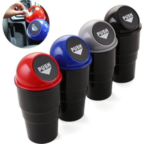 Fashion Car trash can garbage dust case holder Attractive storage box with lid trash bin organizer auto accessories car styling