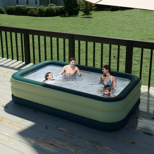 Inflatable Rectangular Swimming Pool Adults Family Diving Swimming Pool Accessories Floating Piscinas Sport Entertainment DI50YC