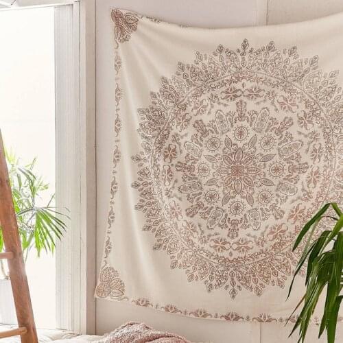 Moon Phase Tapestry Wall Hanging Botanical Celestial Floral Wall Tapestry Hippie Flower Wall Carpets Dorm Decor Decoration Mural