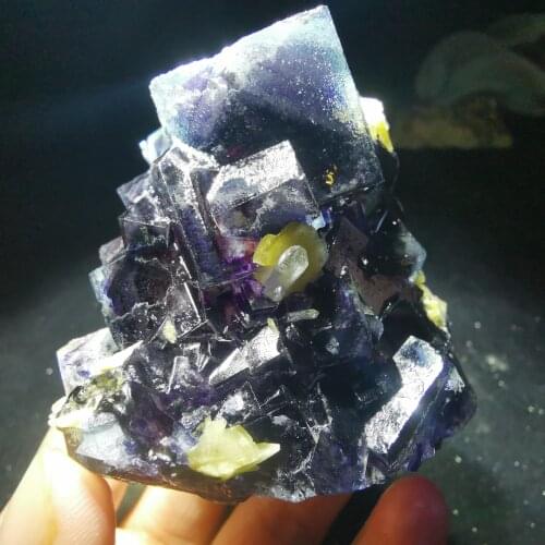 177.4gRare natural fluorite mineral specimen meditation healing geological teaching home decoration CRYSTAL QUARTZ GEM