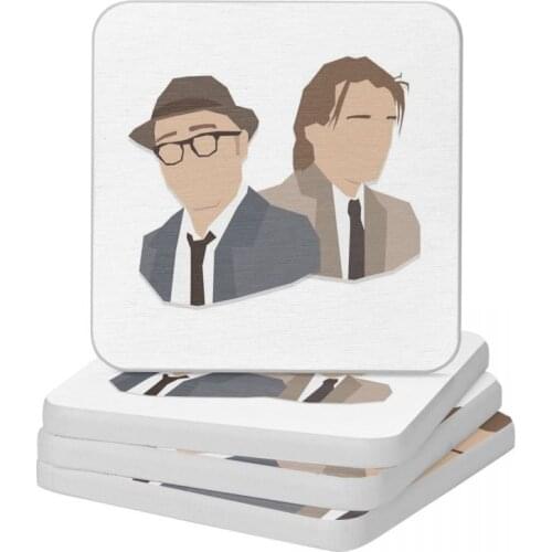 Bottom Rik Mayall Vector Diatomite Square Round Coaster Quick-drying Cup Bonsai Mat Soap Toothbrush Pad Wholesale 10x10cm