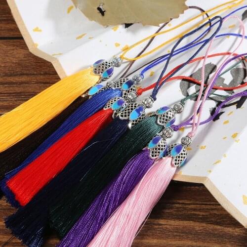 New Fashion 16cm Tassels Silk Tassels Earrings Pendant Charms Cotton Small Tassels Fringe For DIY Jewelry Making Accessories