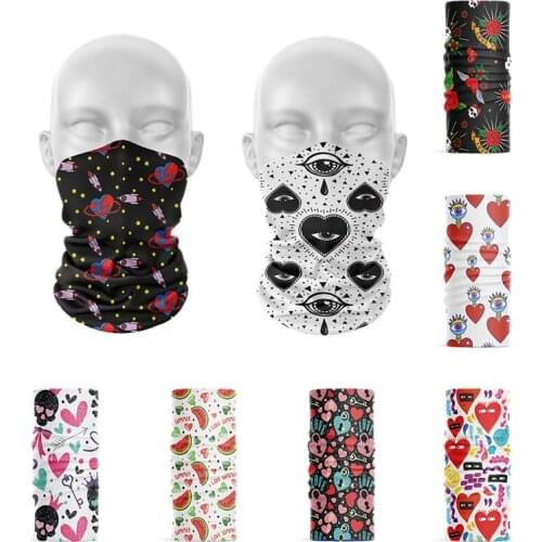 New 3D Printed Skull Headscarf Women Headband Hair Accessories Funny Kerchief Scarf Bandana UV Protection Face Cover Head Wraps