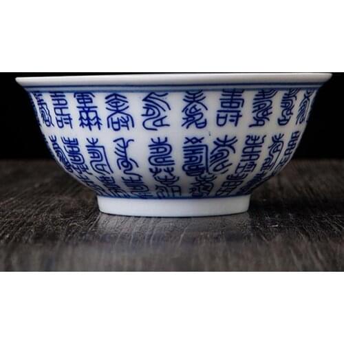 Chinese Blue and White Porcelain Jingdezhen Ceramic Rice Bowl Ramen Soup Bowls Kitchen Accessories Food Container Art Bowls Gift