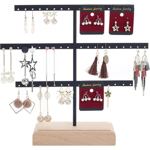 Earrings Organizer 3-Tier Earrings Holder Rack Hanging Earrings Display Tree Jewelry Display Stand