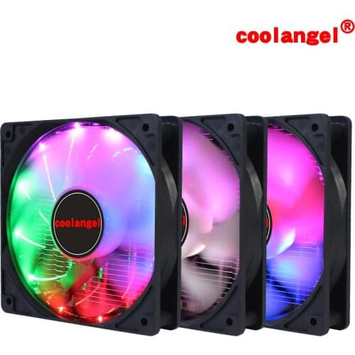Coolangel 4 Pin PWM Fan 92mm Computer Case Fan Silent 9CM CPU Cooling Fan Quiet PC Cooler Fan RGB Fan DC 12V Adjust Fan Speed