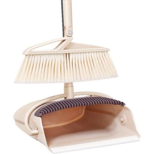 Broom Wiper Set Practical Foldable Soft Hair Broom Dustless Useful Multifunction Dustpan Creative Household Sweeping Tool