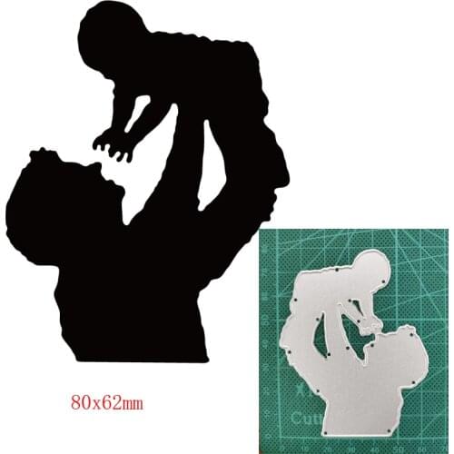Craft dies metal cutting dies cut die father holding baby Scrapbooking dies crafts paper knife mould blade punch stencils dies