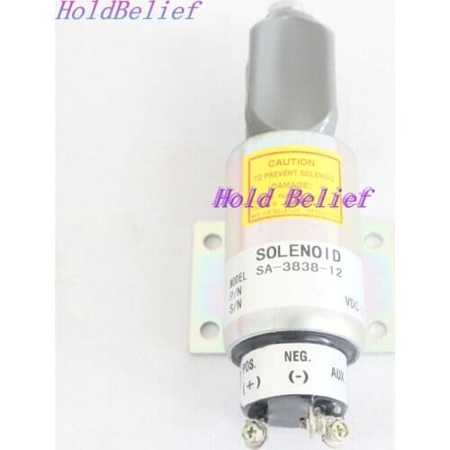 Stop Solenoid Valve 2003-12E7U1B1S2A SA-3838 for Excavator 12V