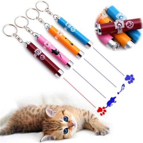 Funny Pet Led Laser Toy Dog Cat Toy Supplies Pointer Pen Interactive Toy With Bright Animation Mouse Shadow Cat Accessories