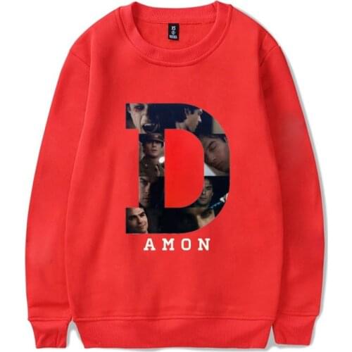 The Vampire Diaries Womens Hoodies Sweatshirt Hip Hop Streetwear Ulzzang Harajuku Vintage The Vampire Diaries Oversize Sudaderas