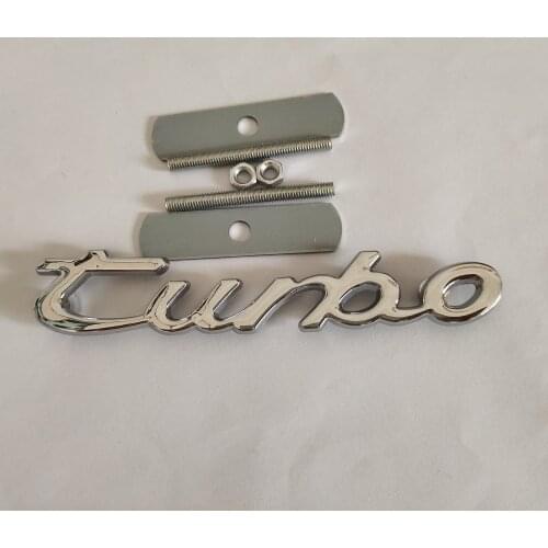 1pcs Metal Turbo car front grille emblem Side Fender Rear Trunk sticker grill Badge Car styling Auto accessories