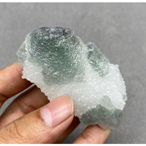 100% Natural Green stepped fluorite cluster mineral specimens Gem level Stones and crystals