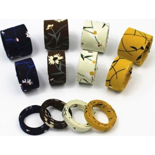 5Meter/Lot 10mm 25mm 40mm Chiffon Seersucker Fabric Ribbon Daisy Flower Printed Ribbon DIY Bow Tie Bowknot Accessories Material